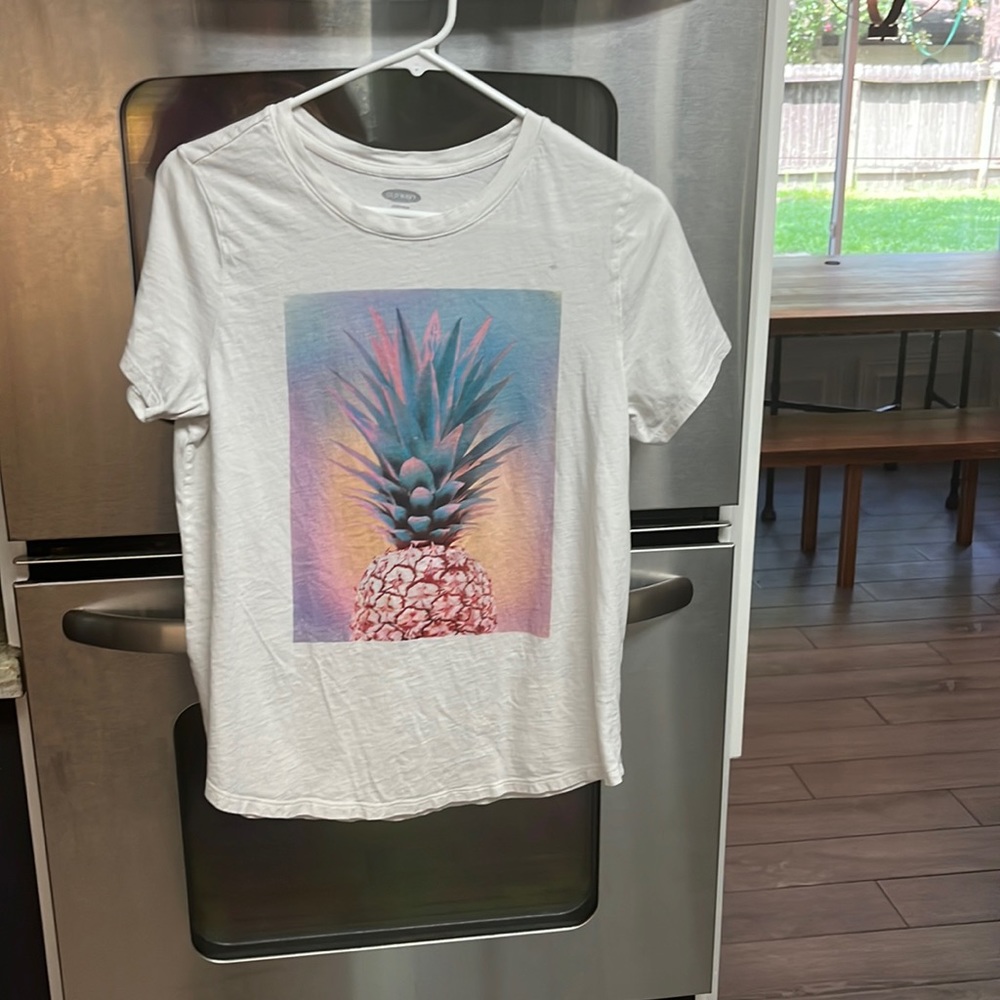 old navy pineapple shirt